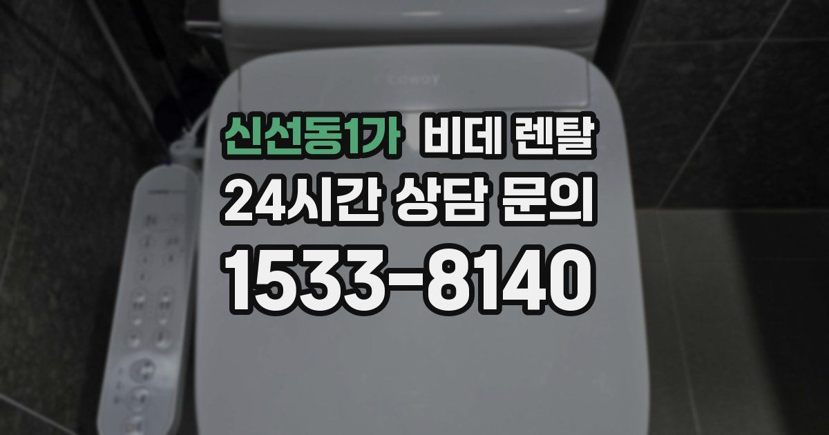신선동1가 비데 렌탈
