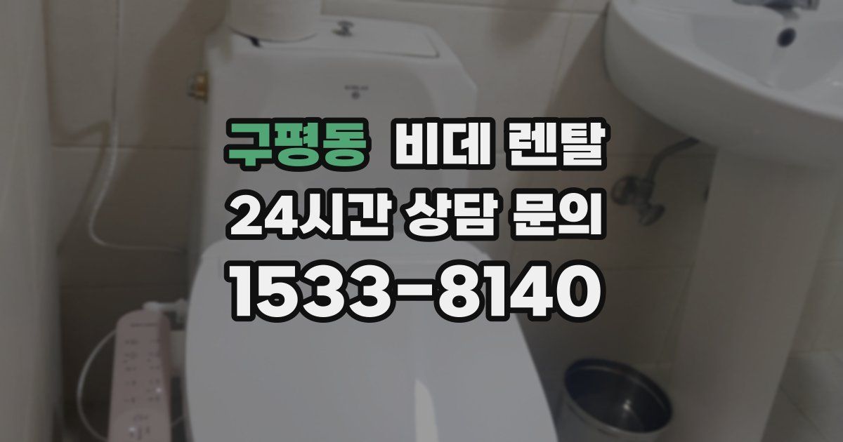 구평동 비데 렌탈