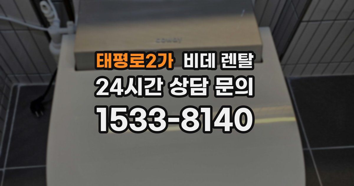 태평로2가 비데 렌탈