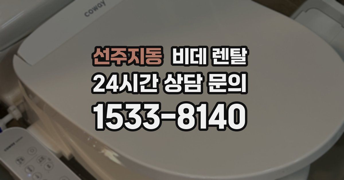 선주지동 비데 렌탈