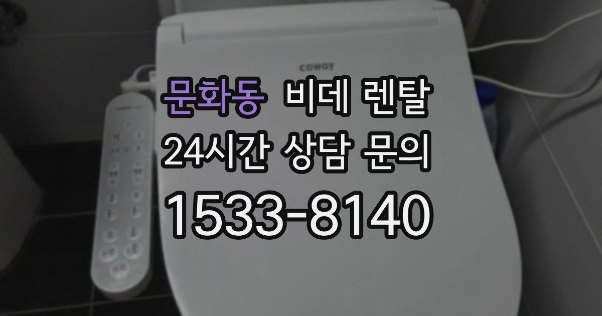 문화동 비데 렌탈