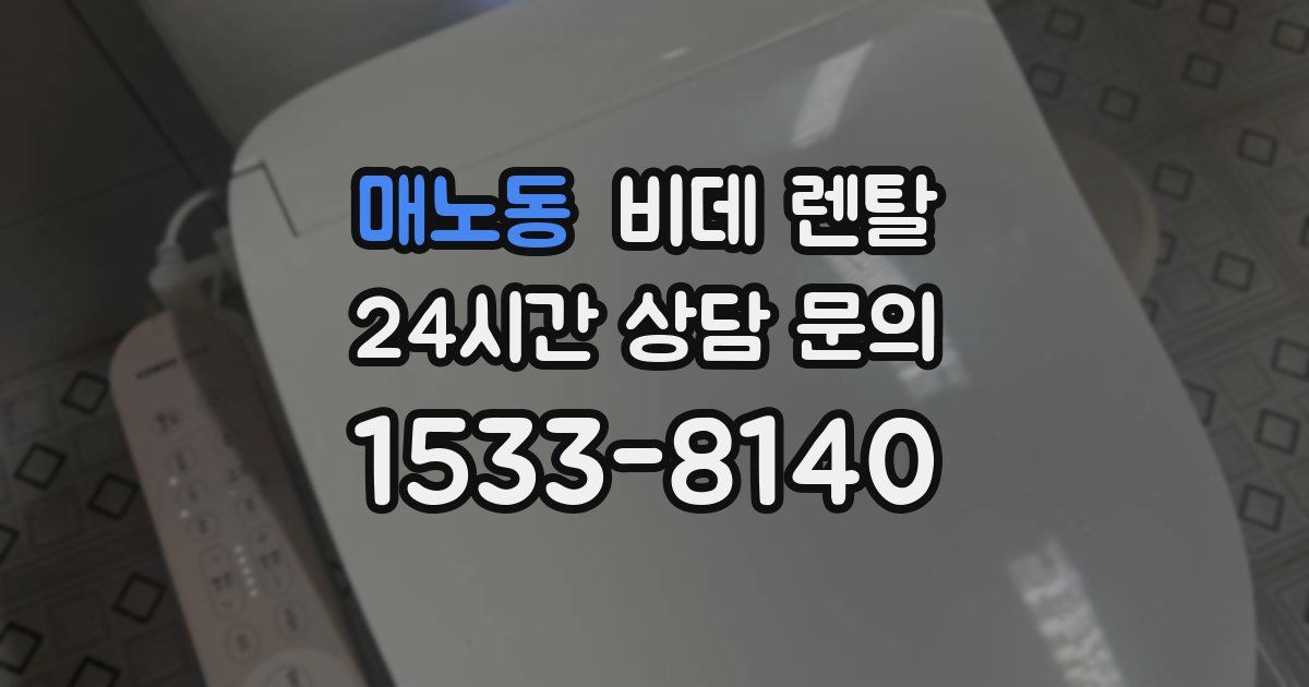 매노동 비데 렌탈