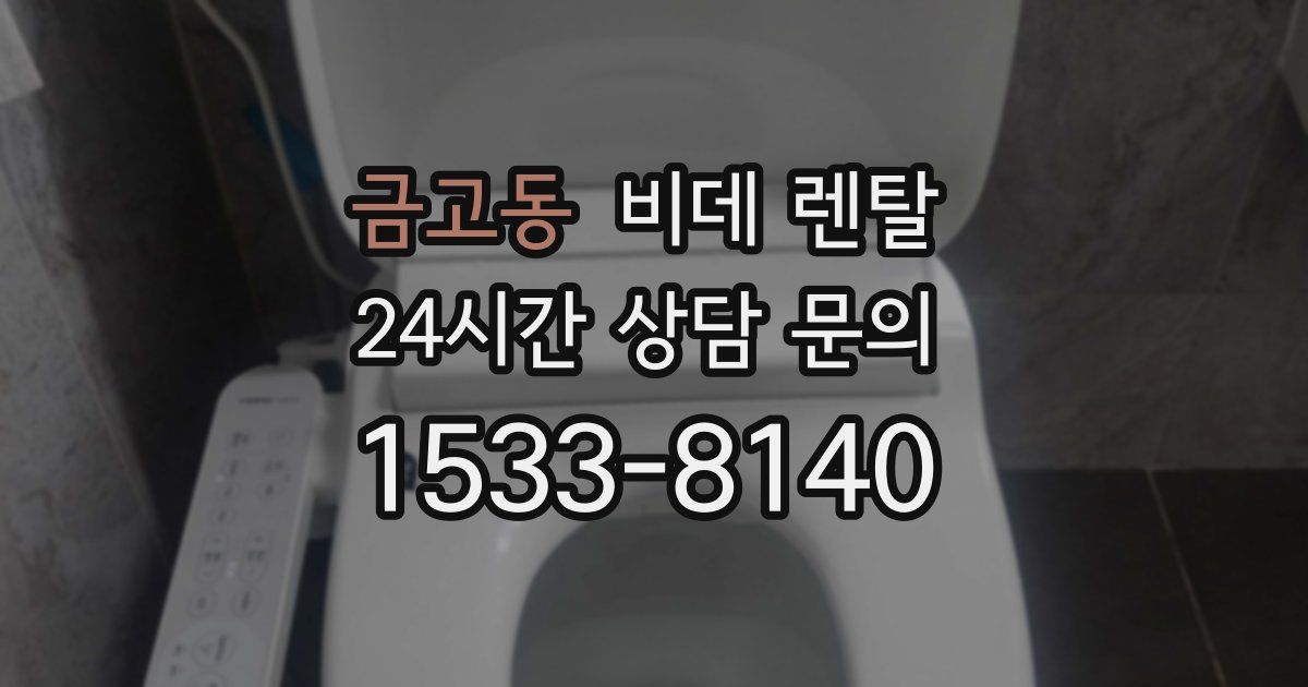 금고동 비데 렌탈