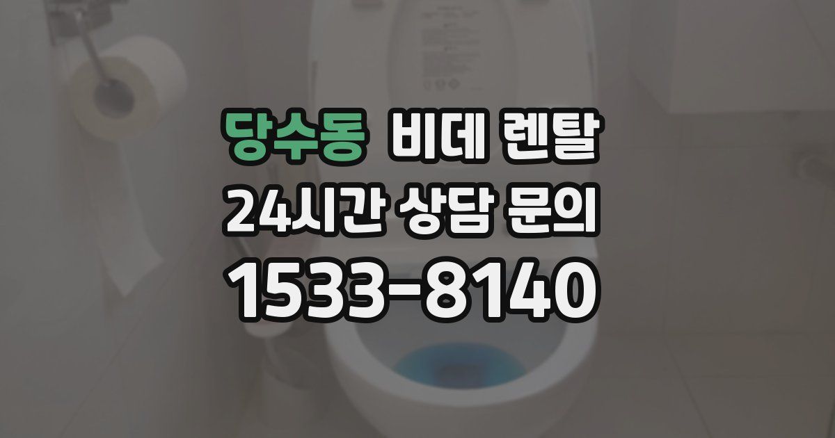 당수동 비데 렌탈
