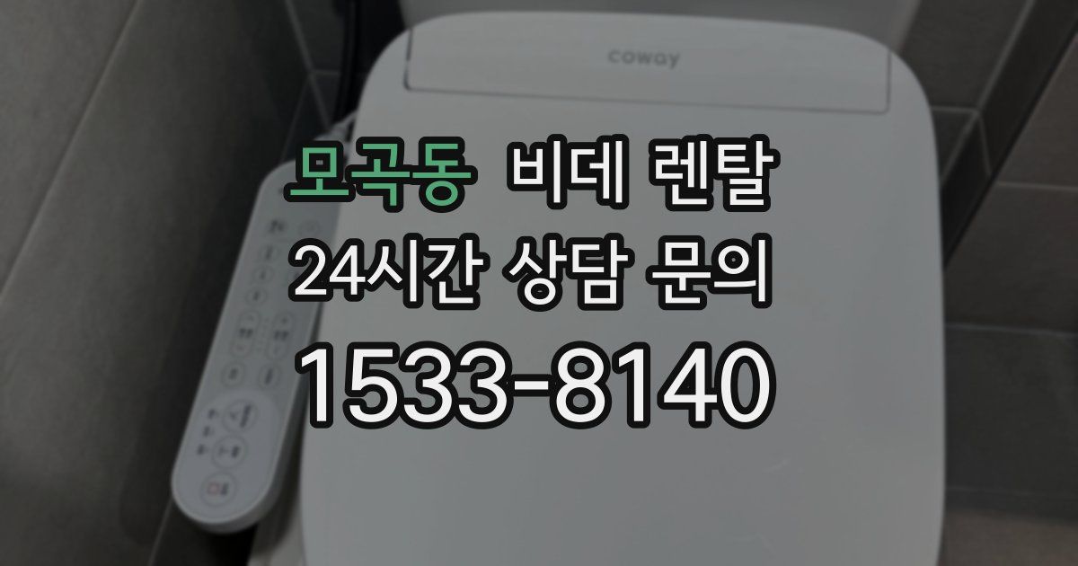 모곡동 비데 렌탈