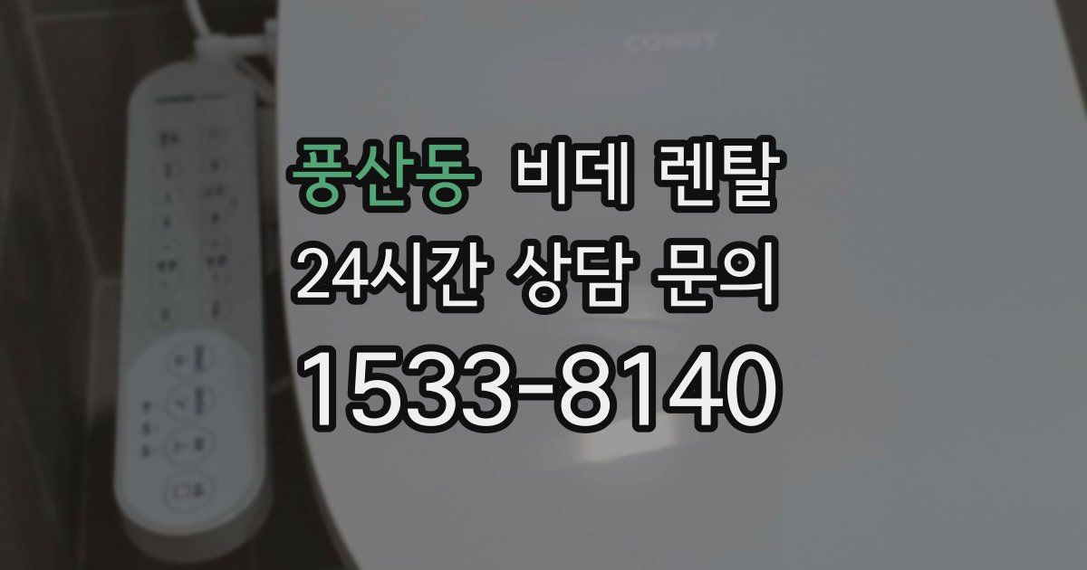 풍산동 비데 렌탈