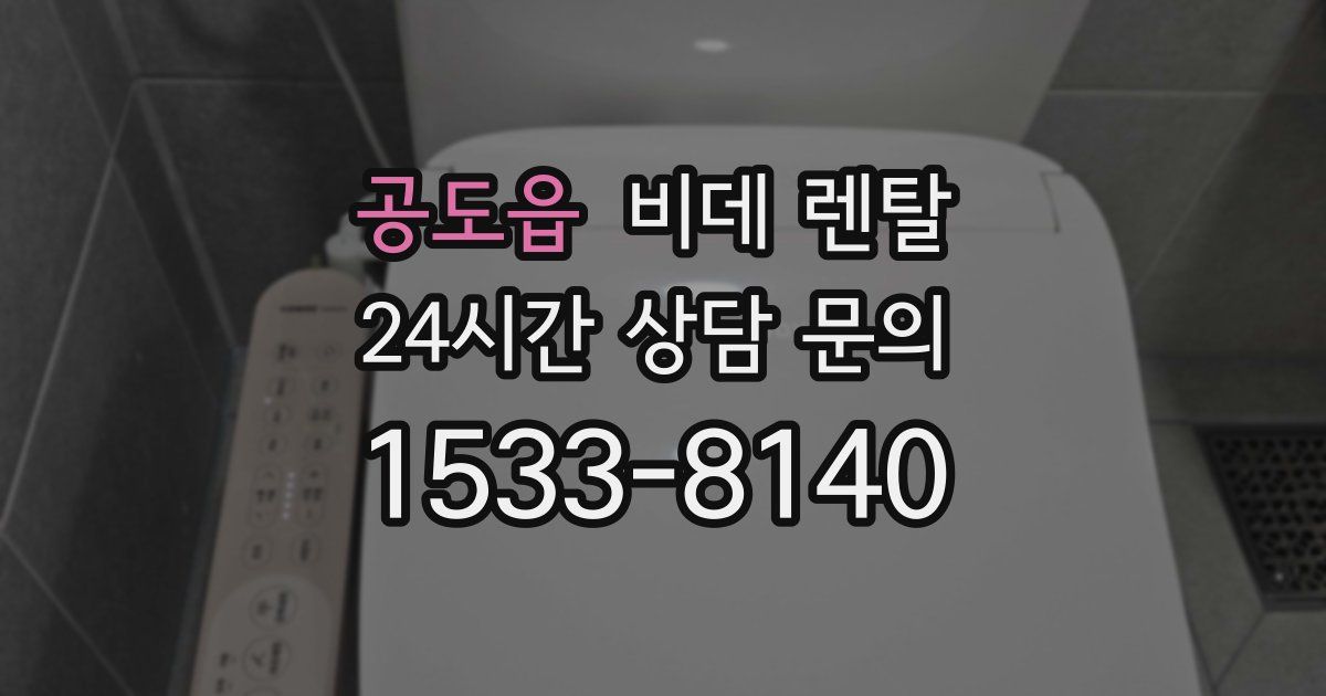 공도읍 비데 렌탈