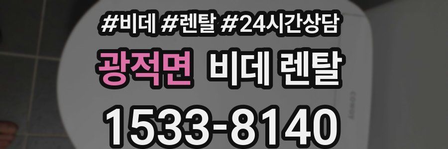 광적면 비데 렌탈
