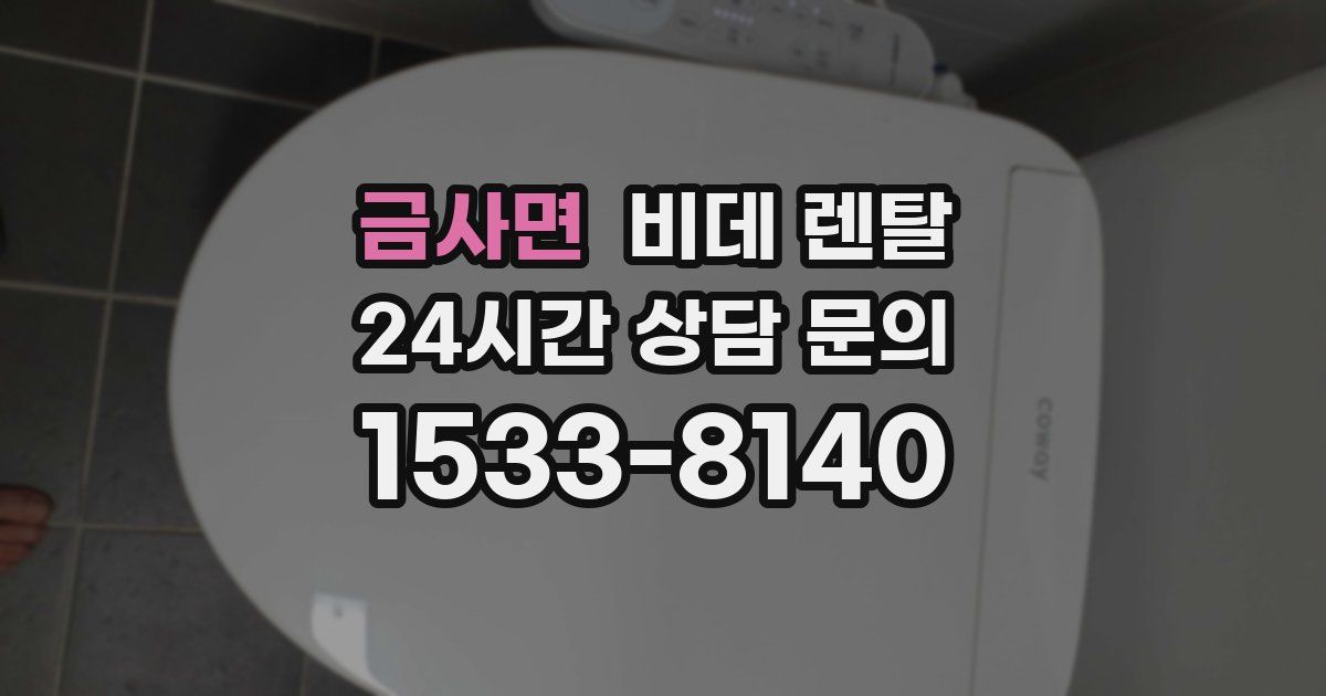 금사면 비데 렌탈