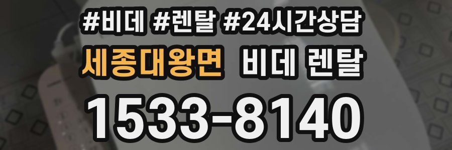 세종대왕면 비데 렌탈