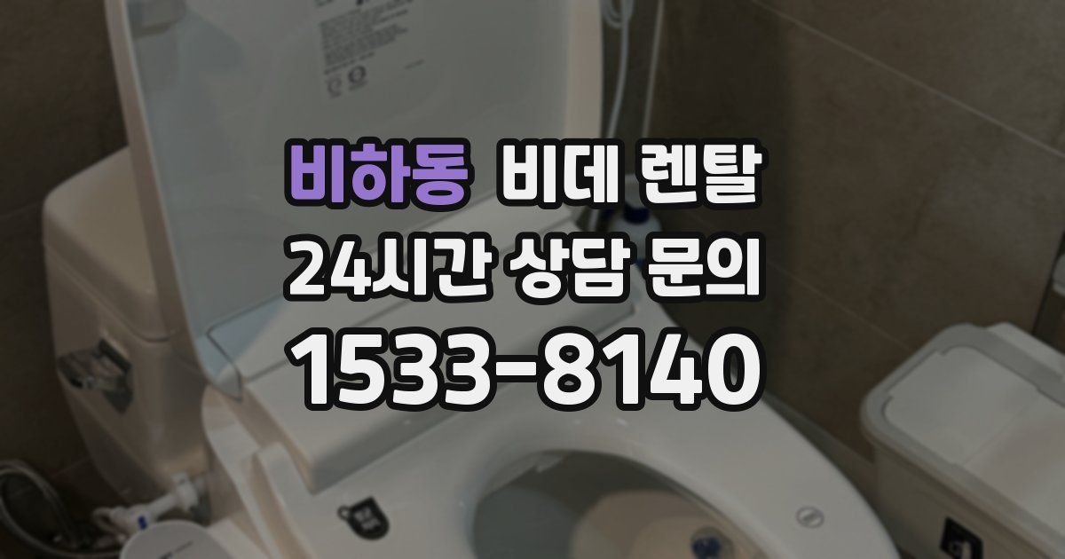 비하동 비데 렌탈
