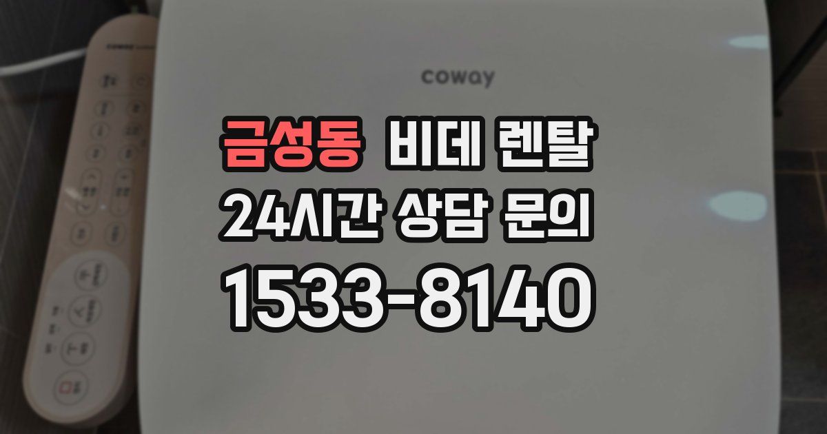 금성동 비데 렌탈