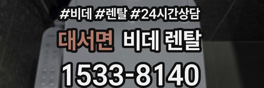 대서면 비데 렌탈