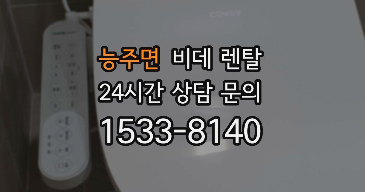 능주면 비데 렌탈