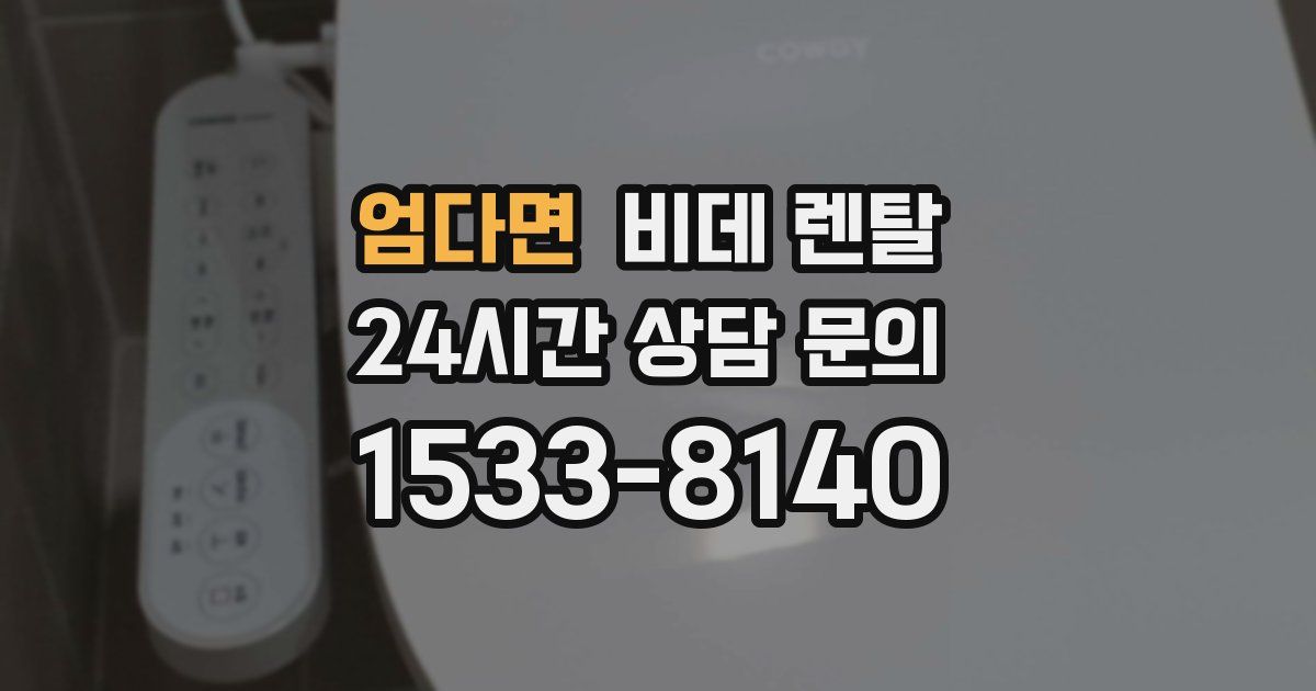 엄다면 비데 렌탈