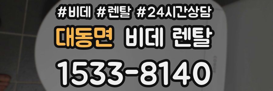 대동면 비데 렌탈