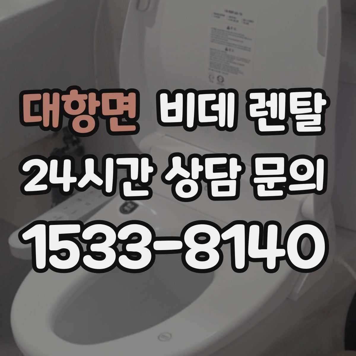 대항면 비데 렌탈