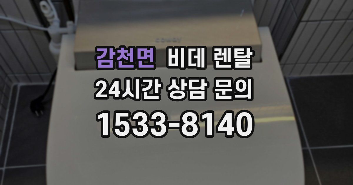 감천면 비데 렌탈