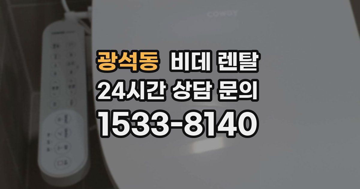 광석동 비데 렌탈