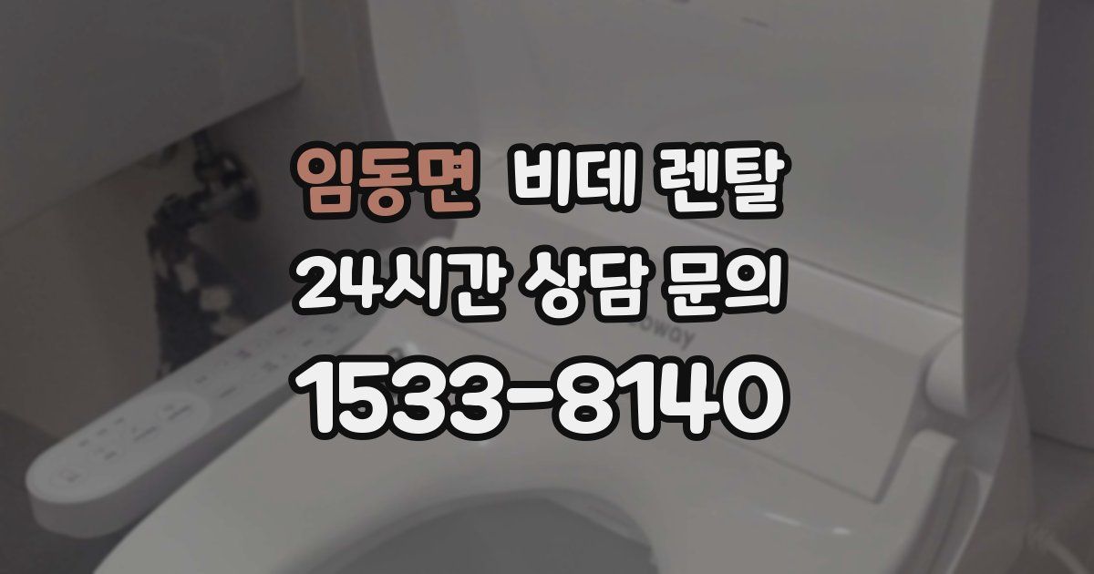 임동면 비데 렌탈