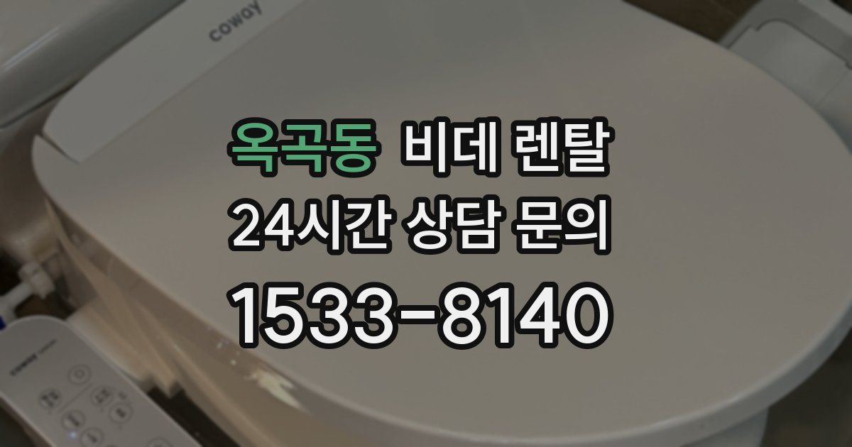 옥곡동 비데 렌탈
