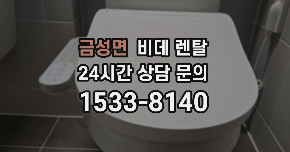 금성면 비데 렌탈