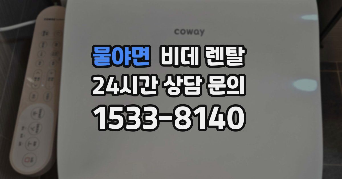 물야면 비데 렌탈