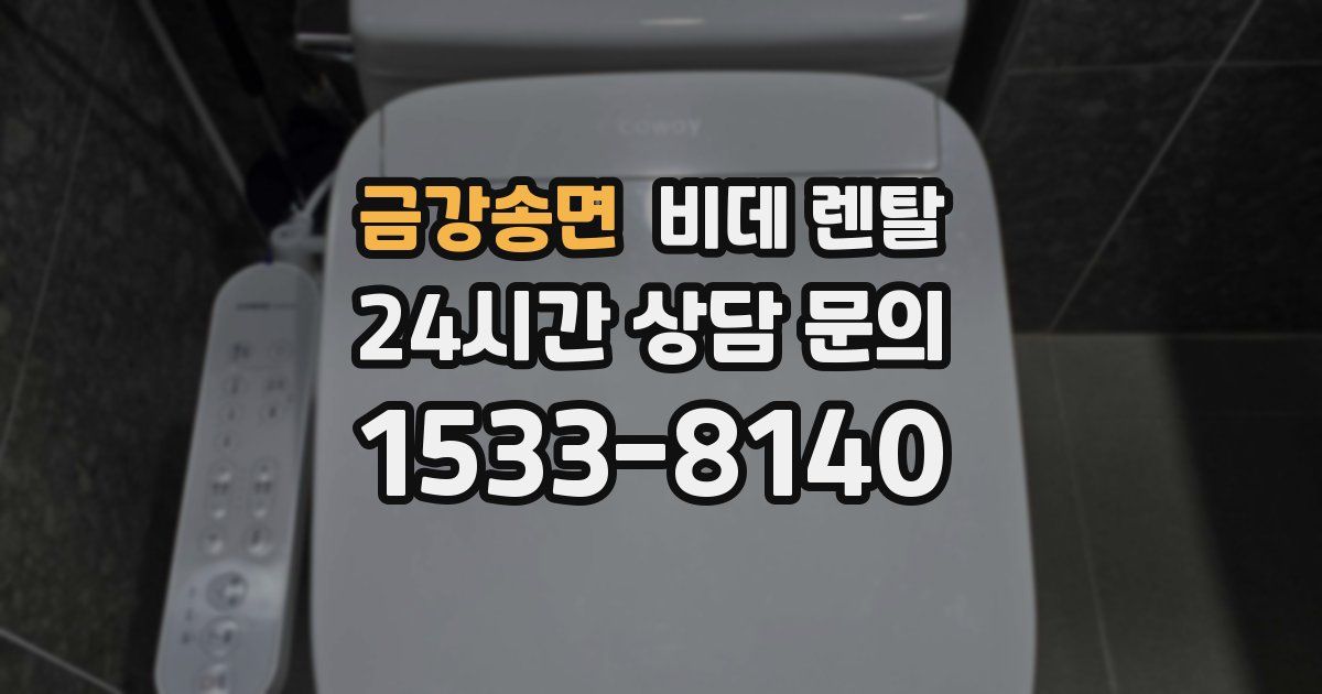 금강송면 비데 렌탈