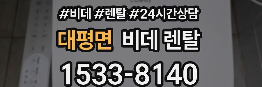 대평면 비데 렌탈