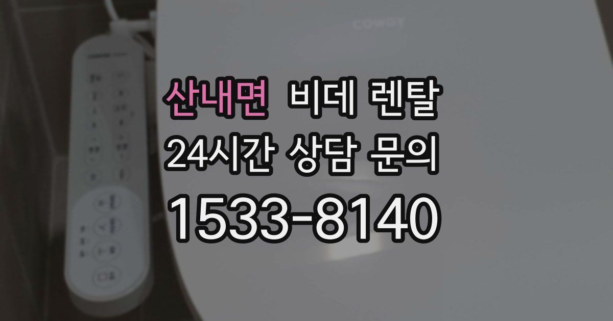 산내면 비데 렌탈