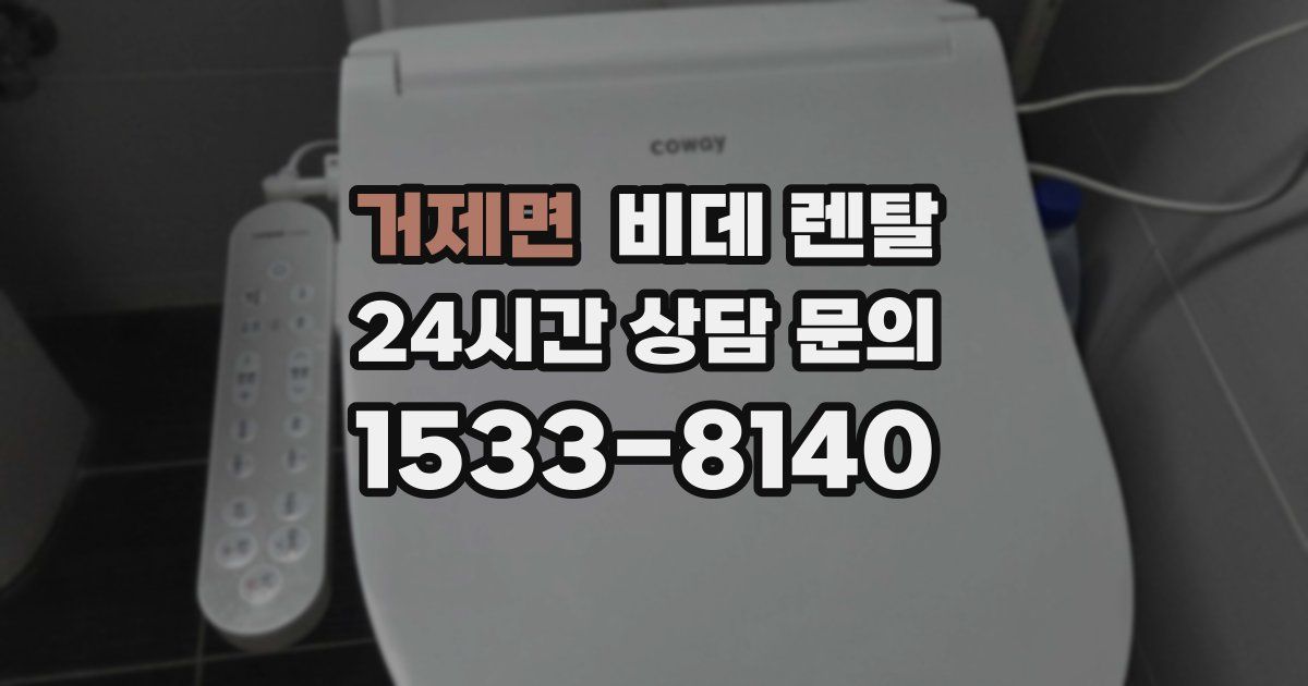 거제면 비데 렌탈