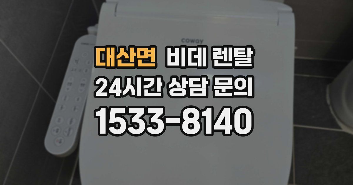 대산면 비데 렌탈