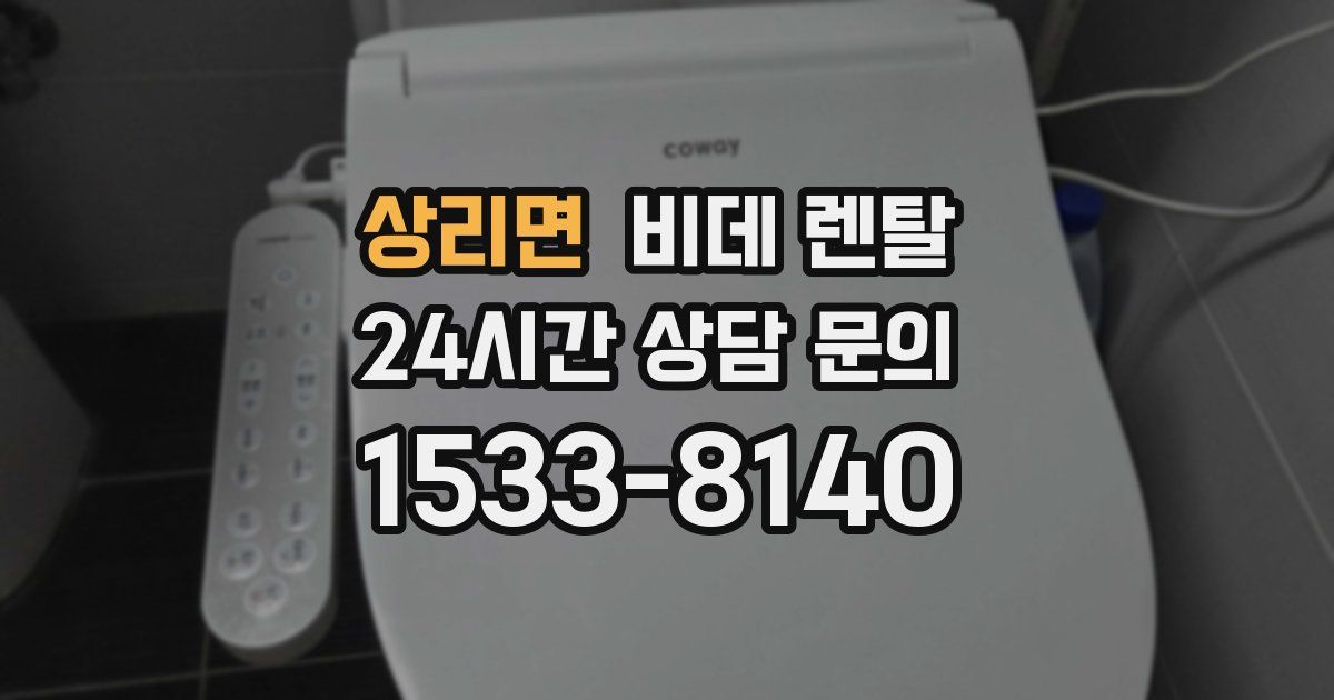 상리면 비데 렌탈
