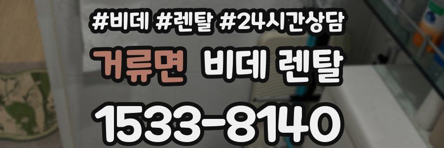 거류면 비데 렌탈