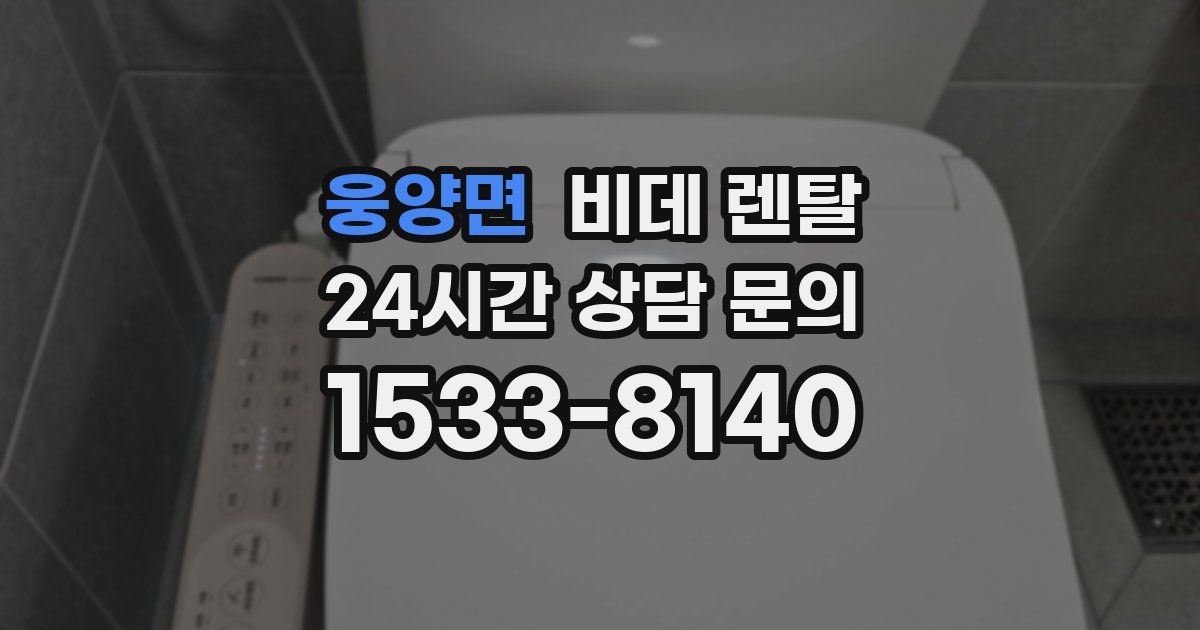 웅양면 비데 렌탈