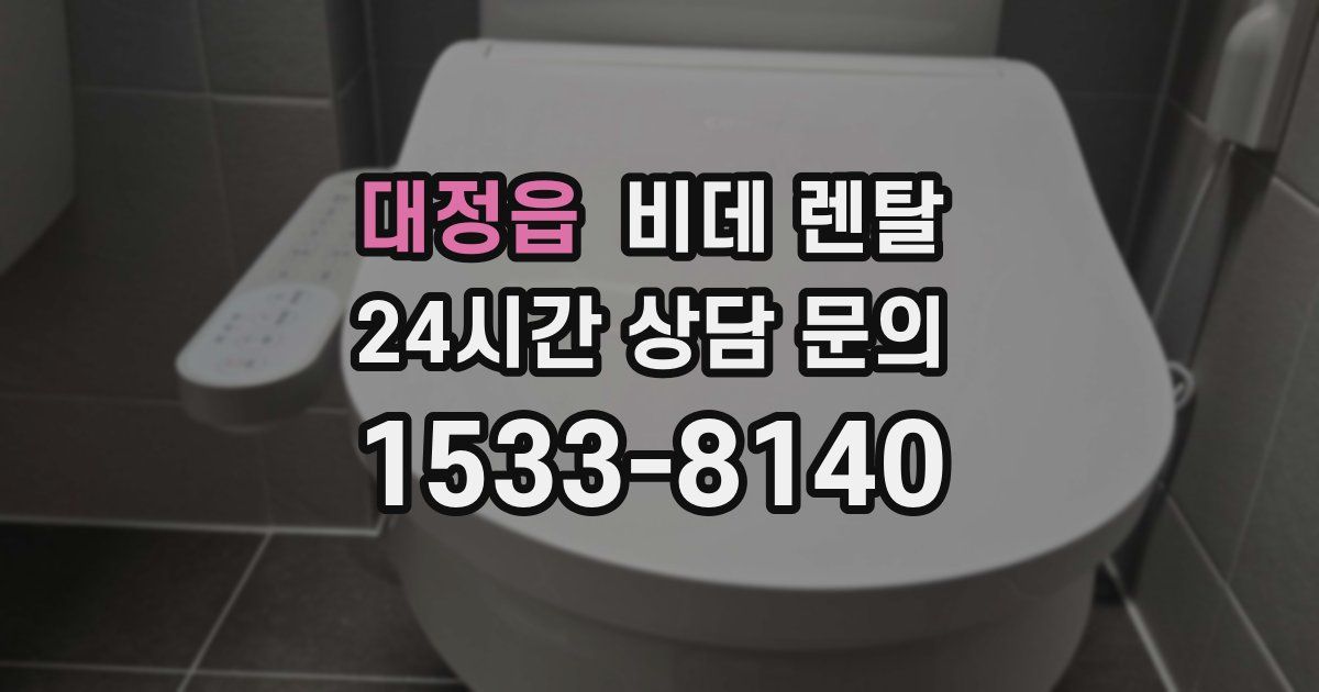 대정읍 비데 렌탈