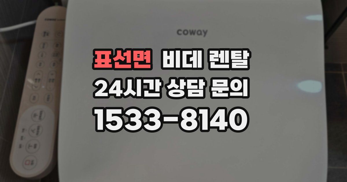 표선면 비데 렌탈