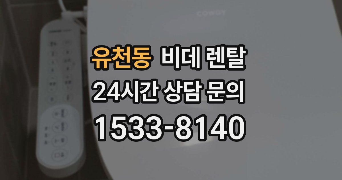 유천동 비데 렌탈