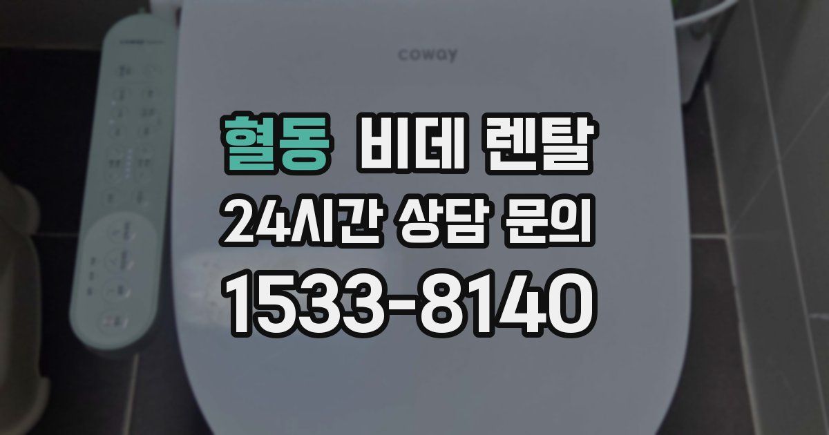 혈동 비데 렌탈