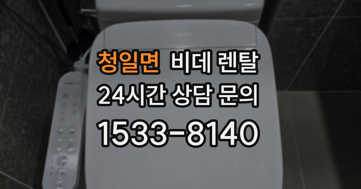 청일면 비데 렌탈