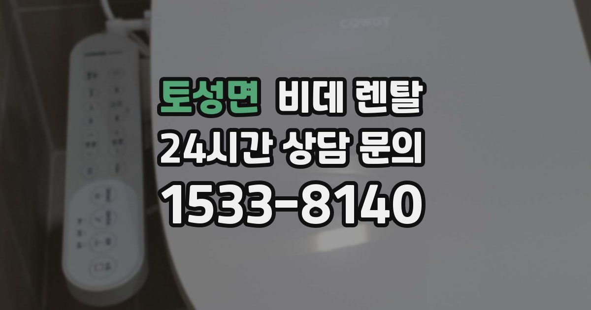 토성면 비데 렌탈