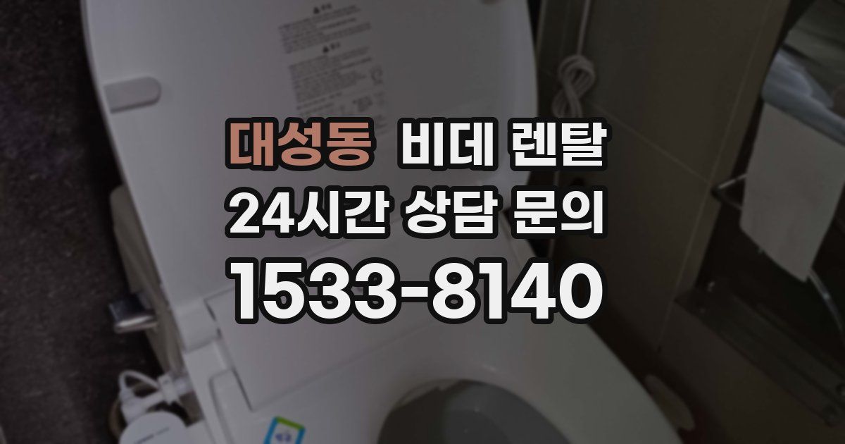대성동 비데 렌탈