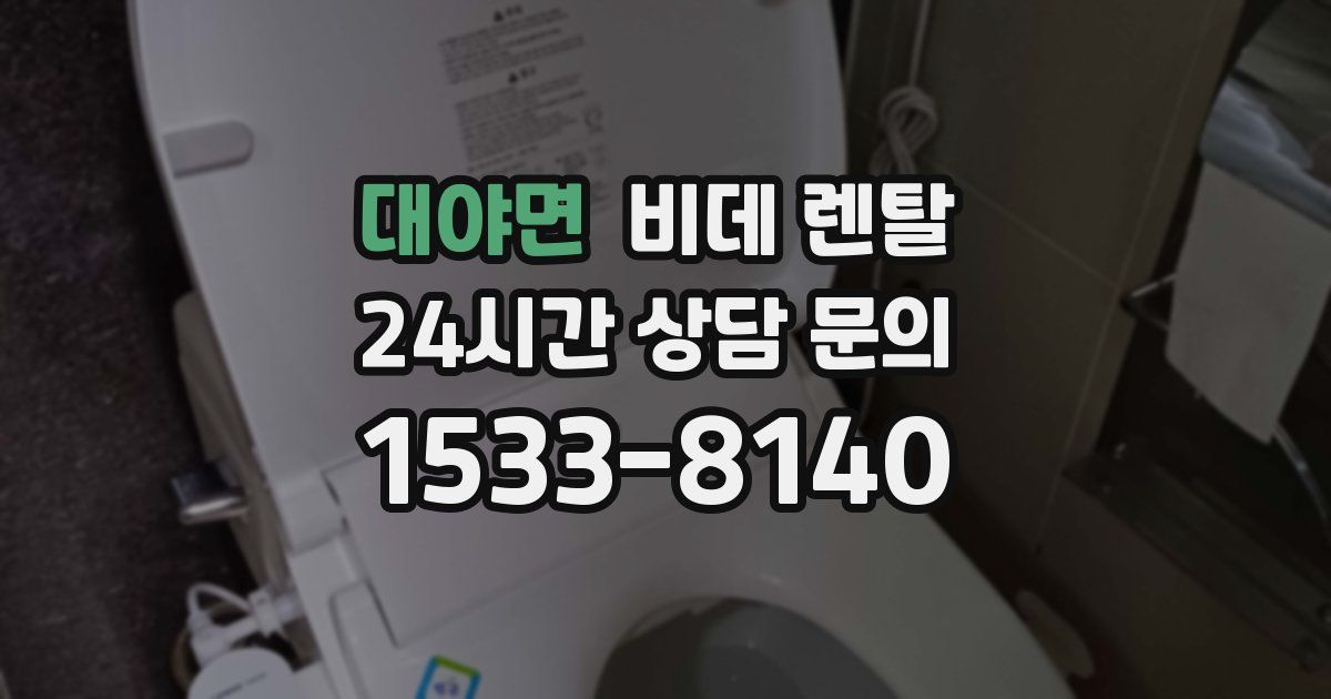 대야면 비데 렌탈