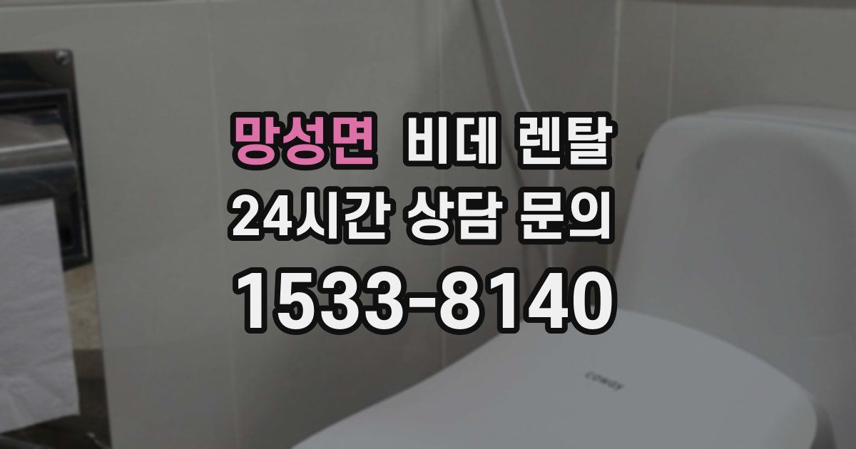 망성면 비데 렌탈