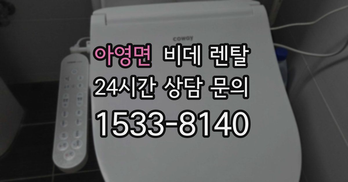 아영면 비데 렌탈