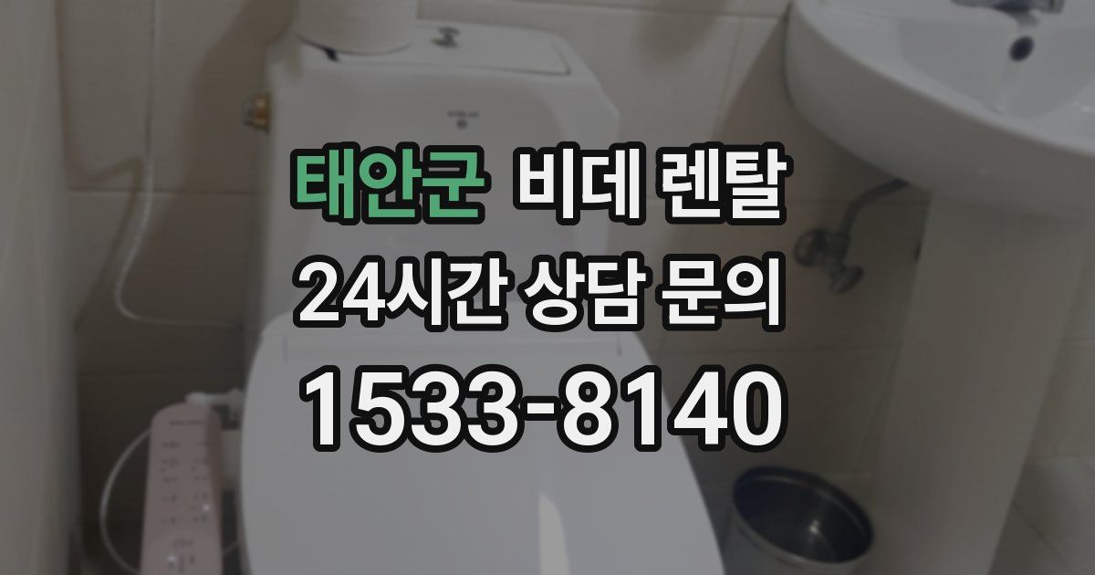 태안군 비데 렌탈