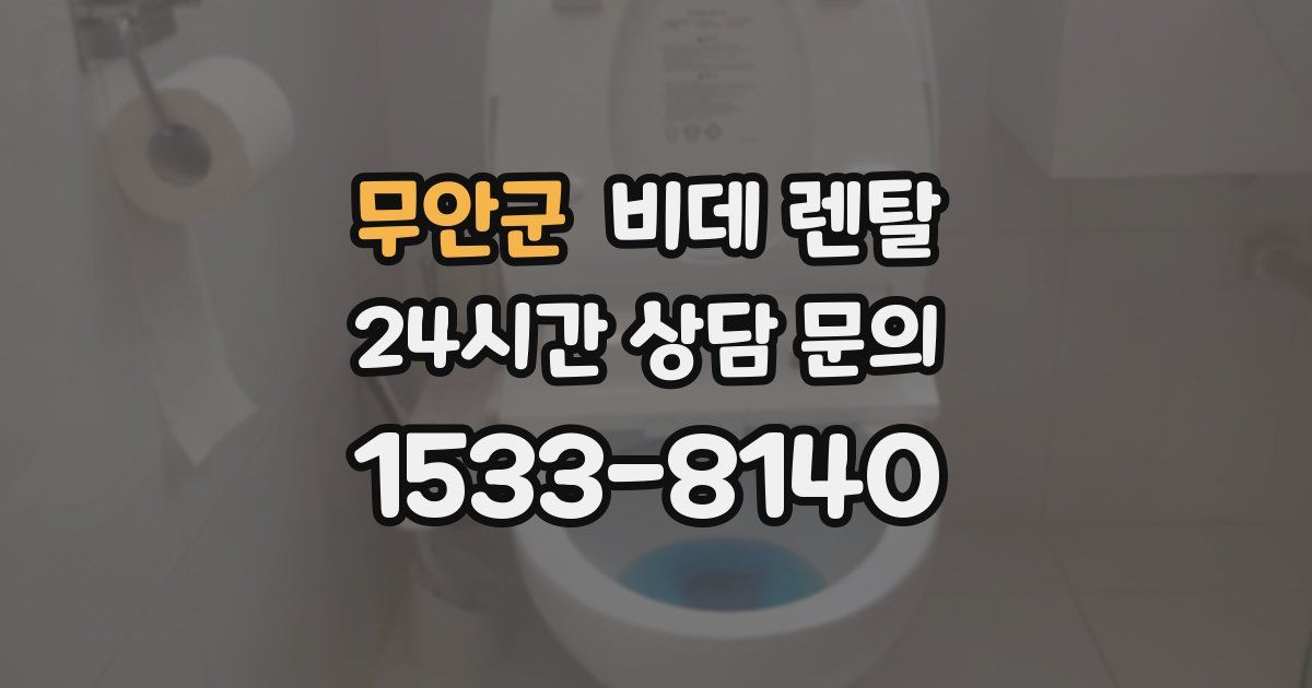 무안군 비데 렌탈