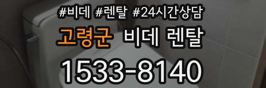 고령군 비데 렌탈