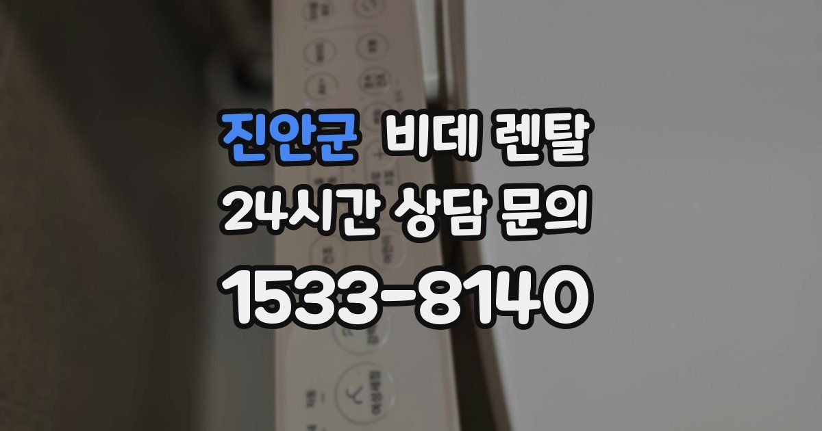 진안군 비데 렌탈