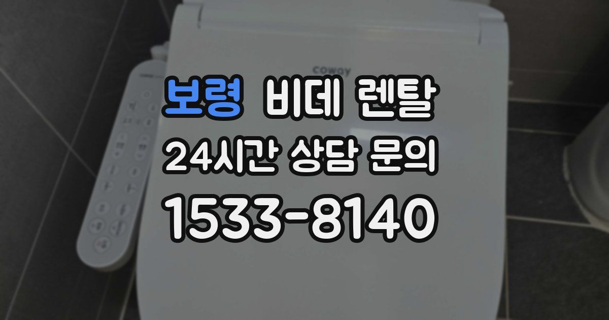 보령 비데 렌탈